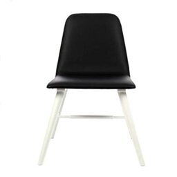 Premier Housewares Dining Chair, Rubber Wood Hevea/Veneer, Black, Set of 2