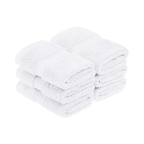 Superior Towel Set, Cotton, White, 6PC Face