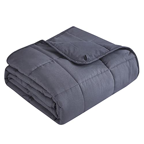 "Topcee Weighted Blanket for Adults (12 lbs, 60"" x 80"") Queen Size Soft Cooling Heavy Blanket Sleeping, Apply to 110-130 lbs Body, Thick Breathable Blanket with Glass Bead, Easy Care"