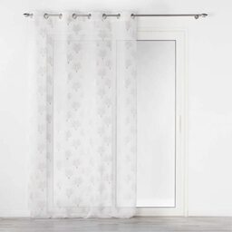 Douceur d'Intérieur Arcadie Sand Blasted Metallic Printed Eyelet Curtain 140 x 240 cm