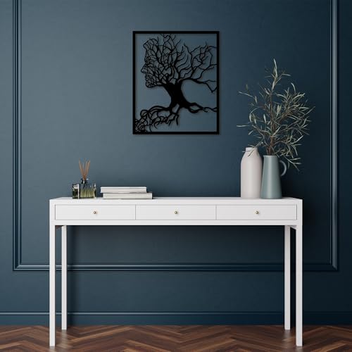 Stylish Black Decorative Metal Wall Accessory, 50 x 58 cm, 100% Metal, 1.5 mm Thickness, Perfect for Modern Home Decor & Unique Wall Art