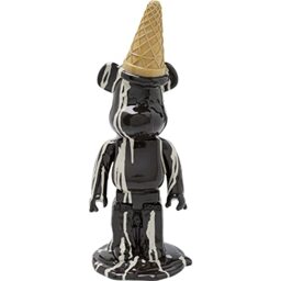 Kare Design Decorative figurine Gelato Bear, Black, 40x16x15 cm, Decorative object, Design, Home decor, Modern, Home design, Decoration, Home trend, Gift, Table decor, Wall decor, Living room