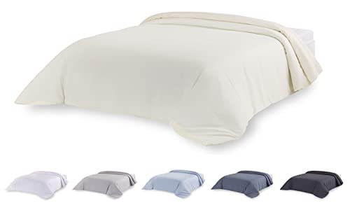 Todocama Microfibre Duvet Cover Extra Soft (Beige, Bed 200-260 x 240 cm)