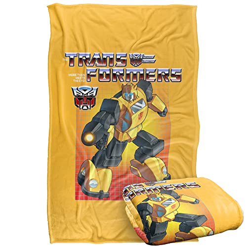Transformers Bumblebee Silky Touch Super Soft Throw Blanket 91 x 147 Cm