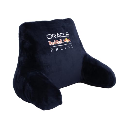 Oracle Red Bull Racing Officially Licensed Cuddle Cushion - Super Soft Navy Chair Style Arm-Rest Pillow - Ultra Comfy - Shift Design - Perfect For Any Bedroom, on the Sofa