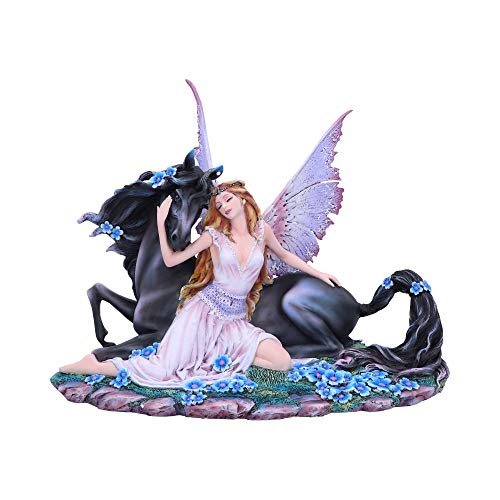 Nemesis Now Spirit Bond Purple Pink Unicorn Fairy Companion Figurine, Polyresin, One Size