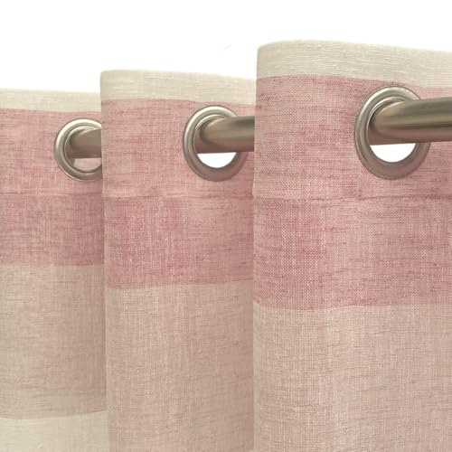 Alexandra House Living Alina Coral Curtain 140 x 270 x 1 cm Translucent