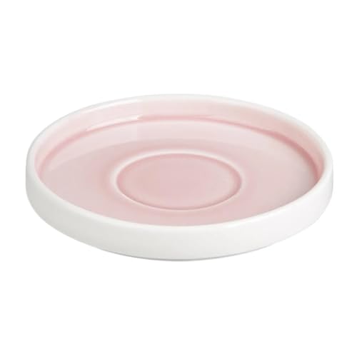 "Olympia Olympia Fondant Saucer Pink - 152mm 6"" for CU462 (Box 6) - Fits CU462 cups ??? stackable shape saves vital storage space in busy professional catering environments."