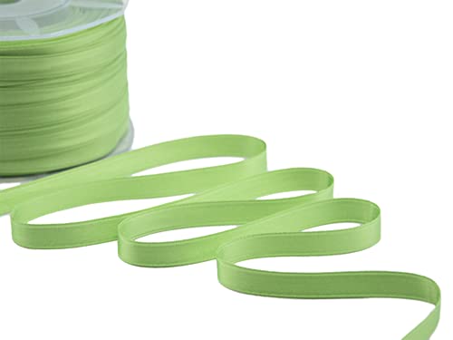 Furlanis - Double Satin Ribbon, Decoration, Gift, Christmas Packing, Wedding, Party, Made in Italy - Apple Green, 10 mm x 100 m