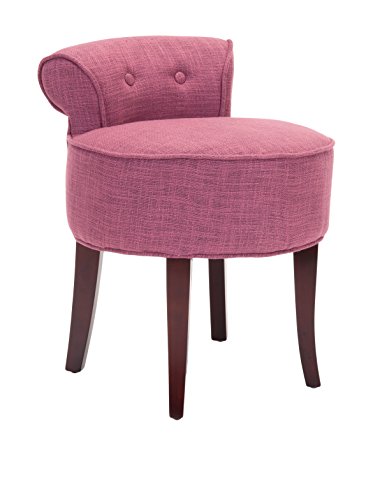 SAFAVIEH Contemporary Upholstered Vanity Chair, in Pink