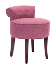 SAFAVIEH Contemporary Upholstered Vanity Chair, in Pink
