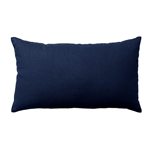 Enjoy Home, Cushion, Size 30 x 50 cm, Navy Blue - Oeko Tex Certified Cotton, Hand Washable, Ideal for Bringing Colour to Your Sofas, Panama Collection