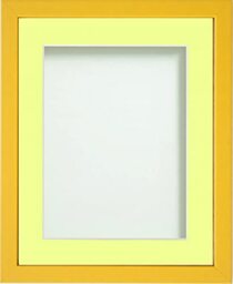 Frame Company Jellybean Range Mustard Yellow Wooden 9x7 inch Picture Photo Frame with Lemon Bon Bon Mount for Image 7x5 inch * Choice of Colours & Sizes* Fitted with Perspex