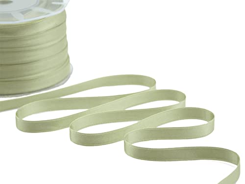 Furlanis - Double Satin Ribbon, Decoration, Gift, Christmas Packing, Wedding, Party, Made in Italy - Sage, 10 mm x 100 m