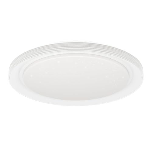 Eglo LED Ceiling Light Fixture Semovigo, Crystal Effect, Kitchen lamp with dip Switch, White Office Lighting, Warm - Neutral - Cool White, Ø 50 cm