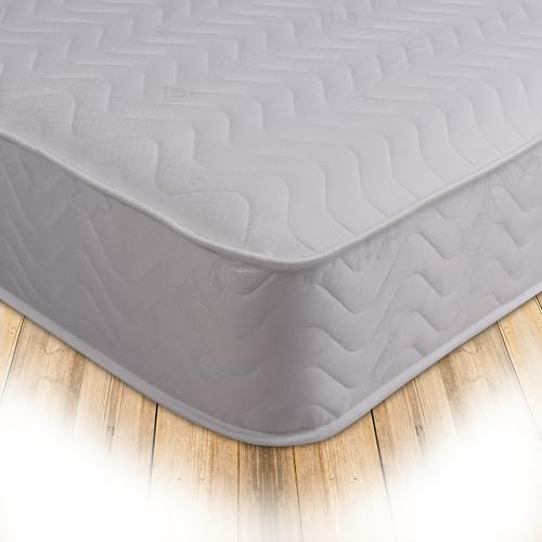 Starlight Beds Tempo Small Single Mattress, White, 2ft6 x 6ft3
