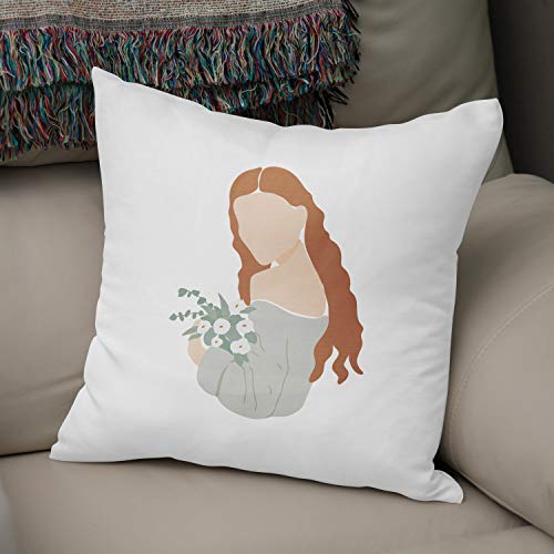 Bonamaison, Decorative Cushion Cover - 50% Cotton 50% Polyester - 43x43cm - Designed and Manufactured in Turkey