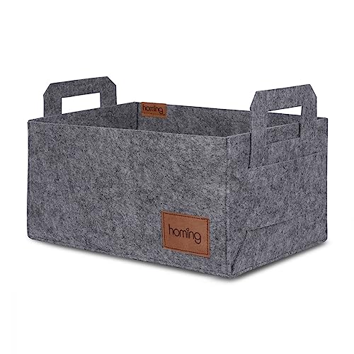 WELL HOME MOBILIARIO & DECORACI??N Grey Organiser Basket with Handles