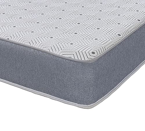 eXtreme comfort ltd The Grey Sublime Hybrid King Size Memory Fibre Spring Mattress. Sprung Kingsize Mattress With Memory Fibre Layer, 5ft x 6ft6, Standard Sized UK Kingsize Mattress (Grey Border)