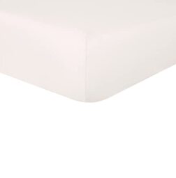 Sleepdown 100% Pure Cotton Deep Fitted Sheet Warm Cosy Breathable Super Soft Bedsheet Bed Linen 32cm Extra Deep Pockets - Natural - Super King,5056557500642