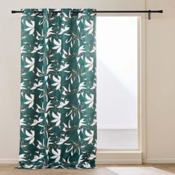 Douceur d'Intérieur, ELSA Eyelet Curtain 140 x 280 cm Polyester Metallic Printed