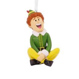 Hallmark Buddy the Elf Hanging Ornament, Christmas Movie Character, Resin Tree Decoration, Yellow & Green
