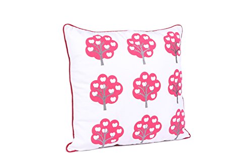 Malini Orchard Cushion, Scarlet