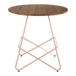Premier Housewares Side Table, Coffee Tables for dining & Living Room, Metal, w80 x d80 x h75cm - Pink