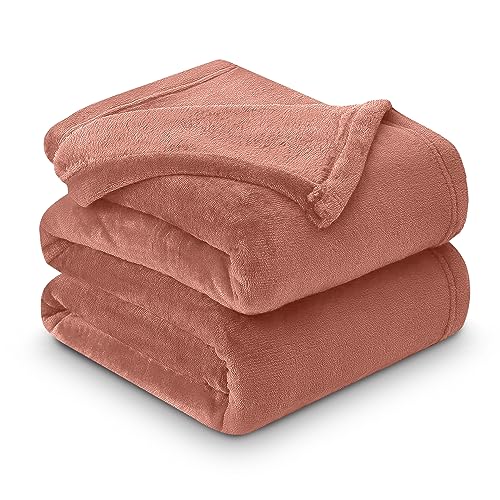 GC GAVENO CAVAILIA Luxurious Fleece Mink Blanket, Warm & Thermal Blankets Throws, Cuddly Throws For Sofas, Blush Pink, 200X240 Cm