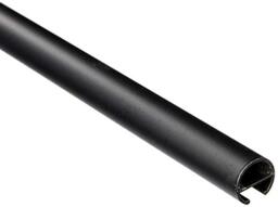 Gardinia Curtain Rod with Inner Track I Diameter 16 mm Matt Black 120 cm
