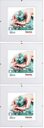 "Hama ""Clip-Fix Picture Frame - Frameless Picture Holder - 30x30cm - Glass (Pack of 3)"