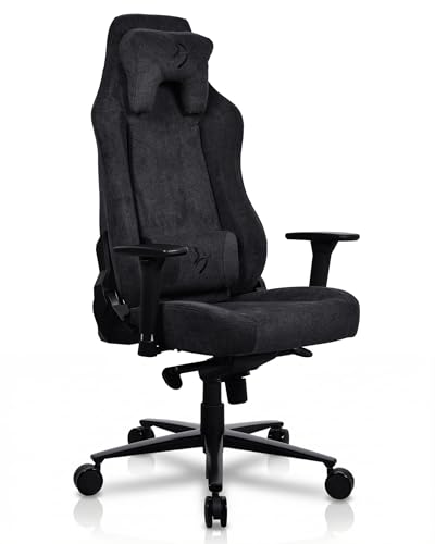 Arozzi Vernazza Soft PU Leather Ergonomic Office and Gaming Chair with High Backrest Recliner Swivel Tilt Rocker Adjustable Height and Adjustable Lumbar and Neck Support - Pure Black