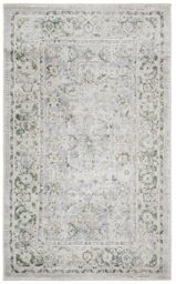 SAFAVIEH Traditional Rug for Living Room, Dining Room, Bedroom - Palma Collection, Low Pile, in Beige and Green, 91 X 152 cm