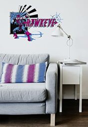 Komar Wall Sticker, Self-adhesive film, Pink, Blue, Black, 50 x 70 cm