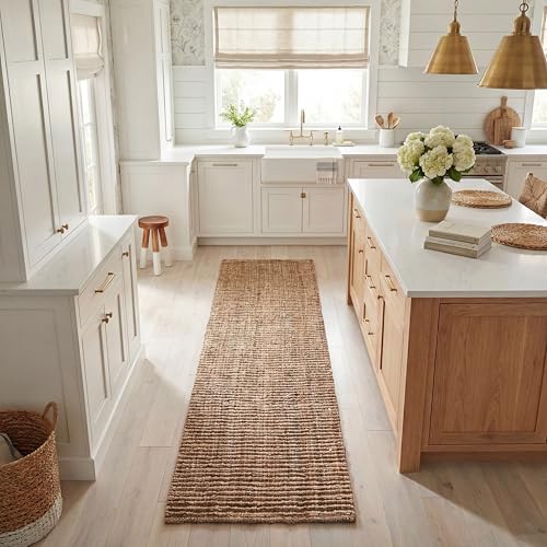 SAFAVIEH Natural Fiber Rug for Living Room, Dining Room, Bedroom - Natural Fiber Collection, Short Pile, in Natural, 76 X 183 cm