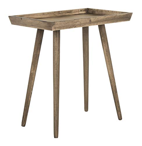 SAFAVIEH Modern Wooden Accent Table, in Dark Brown, 40 X 60 X 64
