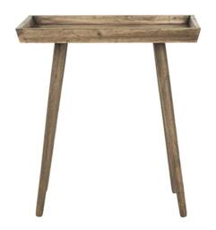 SAFAVIEH Modern Wooden Accent Table, in Dark Brown, 40 X 60 X 64