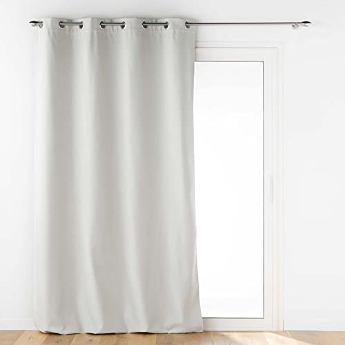 Douceur d'Intérieur, Jupiter Curtain with Eyelets 140 x 260 cm Natural Insulated Plain