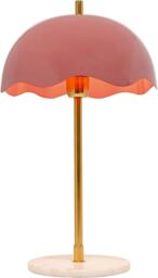 KARE Design Table Lamp Lia, Pink, Metal, Marble Base, Bedside Lamp, Elegant Lighting, Room Decor, Bedroom, Living Room, Bulb Not Included, 50 x 30 x 30 cm (H/W/D)