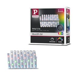 Paulmann 79883 MaxLED 250 LED Strip 2.5m RGBW IP44 Protect Cover incl. 1x16-watt Strip Lighting Strip 3000 K