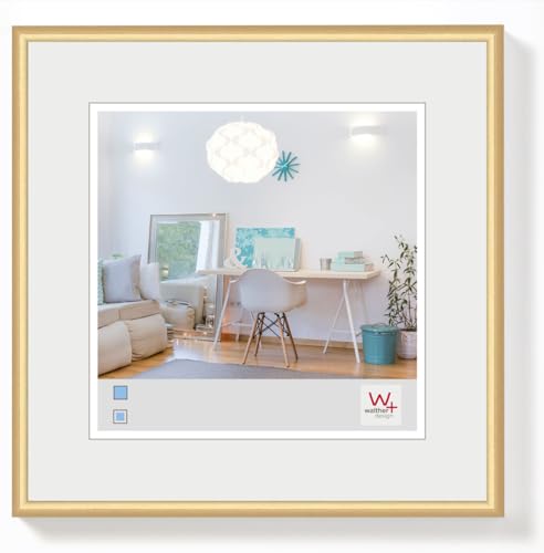 walther Design Picture Frame Gold 30 x 30 cm New Lifestyle Plastic Frame KV330G