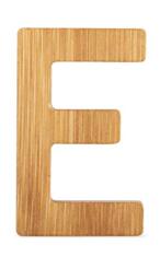 Small Foot 12058 ABC Letter E Made of Sustainable Bamboo Can Be Combined with Other Letters as Decoration or Door Sign