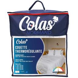 Colas Normand Thermo-Regulating Duvet, Cool in, Tempered, 240 x 220 cm, Sweat Wicking, Optimum Ventilation, 100% Cotton Percale, Fresh Feel