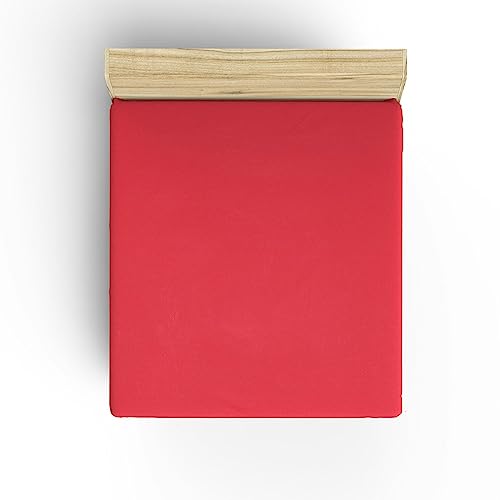 Fitted sheet 140x190 vermilion