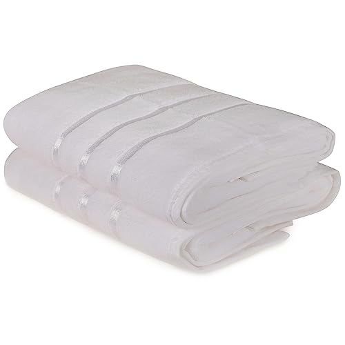WELL HOME MOBILIARIO & DECORACIÓN Bath Towel Set (2 Piece) White