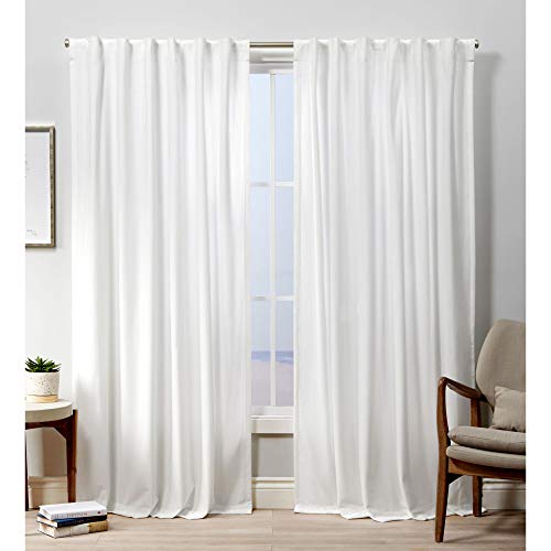 Exclusive Home Curtains Curtain Panel, Polyester, Winter White, 52x84