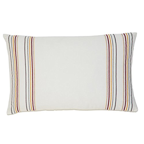 HomeMaison Large Rectangular Cushion, Cotton, Off-White, 60 x 40 cm