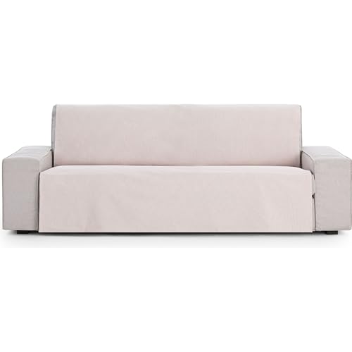 ECOMMERC3 - Multi-Purpose Reversible Half Panama Foulard Size 230 x 270 cm Sofa and Bed Cover ??? Foulard Fabric Breathable and Soft to the Touch Mauve Colour Versatile Protection for Sofas and Beds