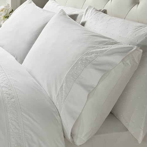 Kelly White Pillow Covers H/W in Pairs 50x70cm