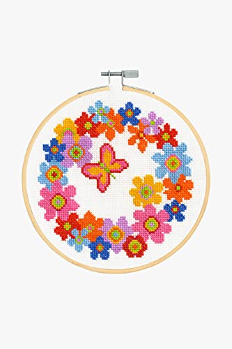 DMC Cross Stitch Kit - Floral Wreath (BK1850)